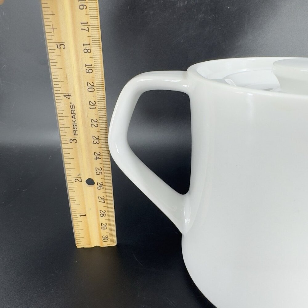 Seltmann Weiden Bavaria W Germany Praktica White Porcelain Carafe Pitcher Teapot - Picture 4 of 13